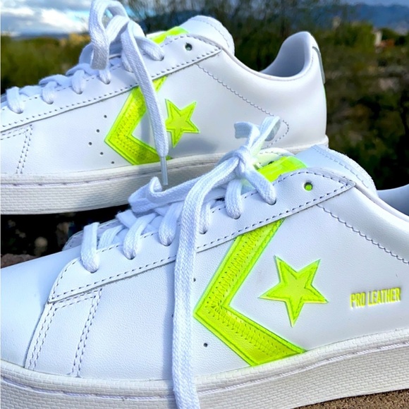 New Pro Leather OX Glow in the Dark Converse Sneakers - Picture 11 of 15